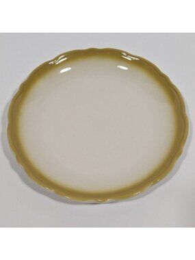Syracuse China Beige White Side Plate Scalloped Edge Vintage